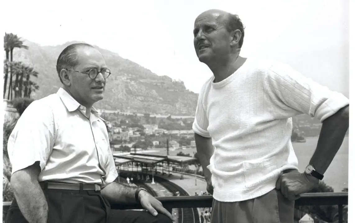 Emeric Pressburger y Michael Powell, leyendas del cine. /  Filmin