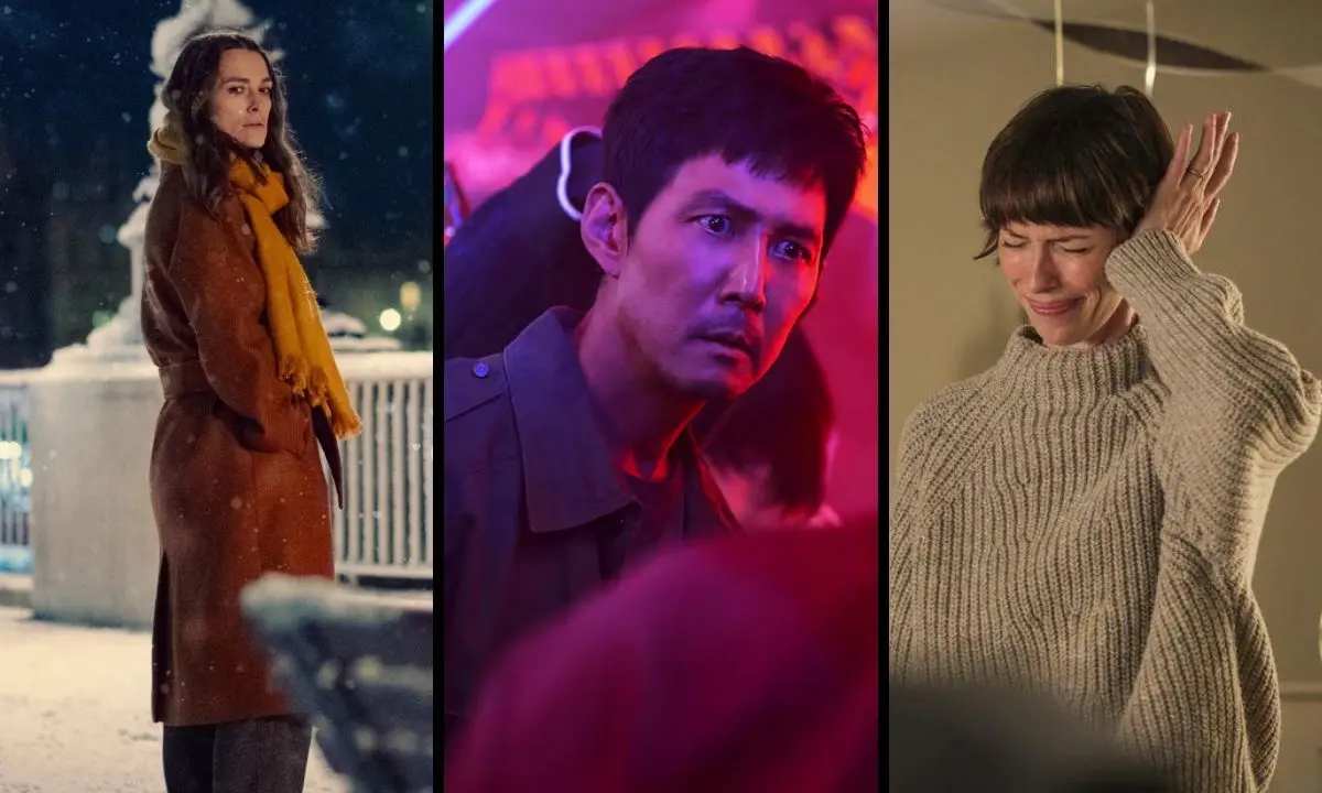 Paloma negra, El juego del calamar y The Listeners. / Netflix y Filmin.