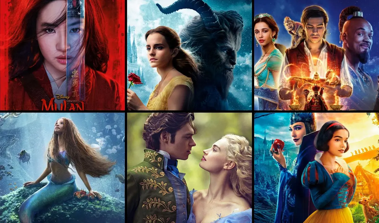 Algunos remakes de acci&oacute;n en vivo de pel&iacute;culas animadas de Disney. / Disney.