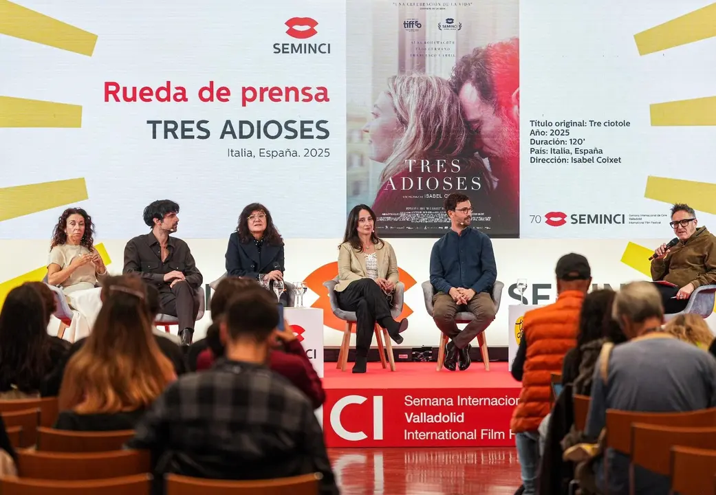 Sandra Hermida, Francesco Carril, Isabel Coixet, Marisa Fernández, Álex Lafuente y José Luis Cienfuegos. / &copy;Seminci:Photogenic:Rubén Ortega
