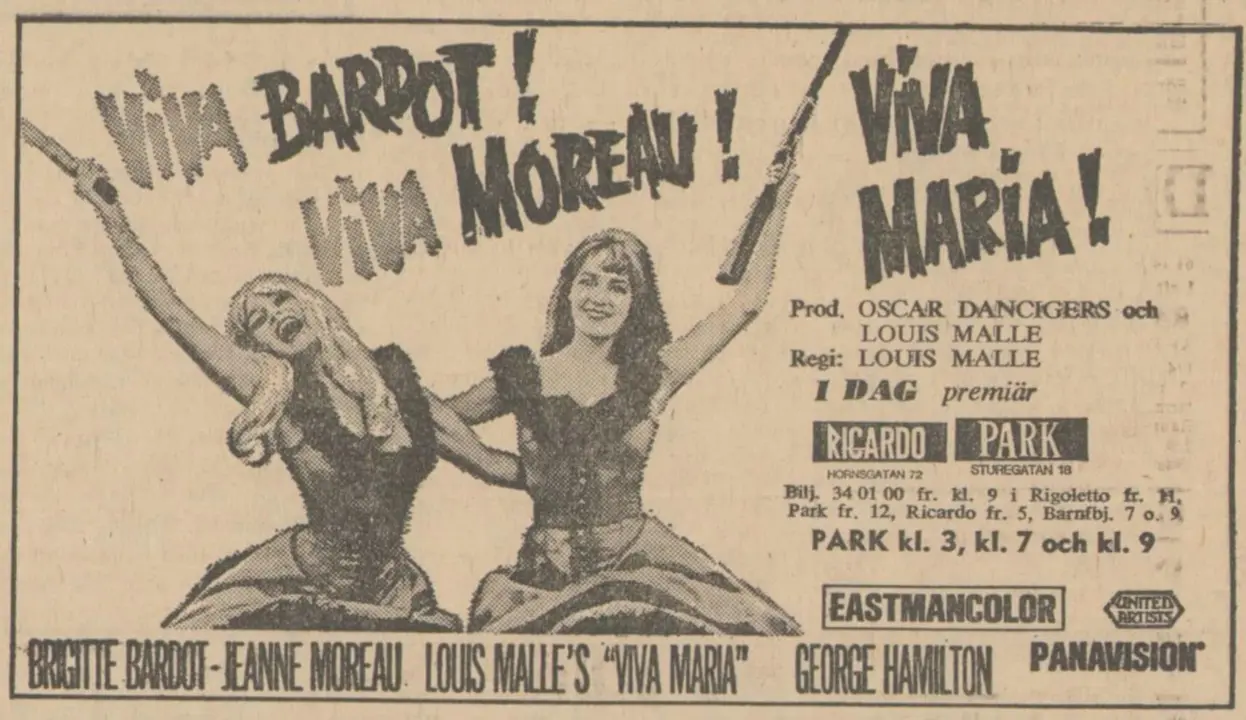 Brigitte Bardot en &iexcl;Viva Mar&iacute;a! / RRSS