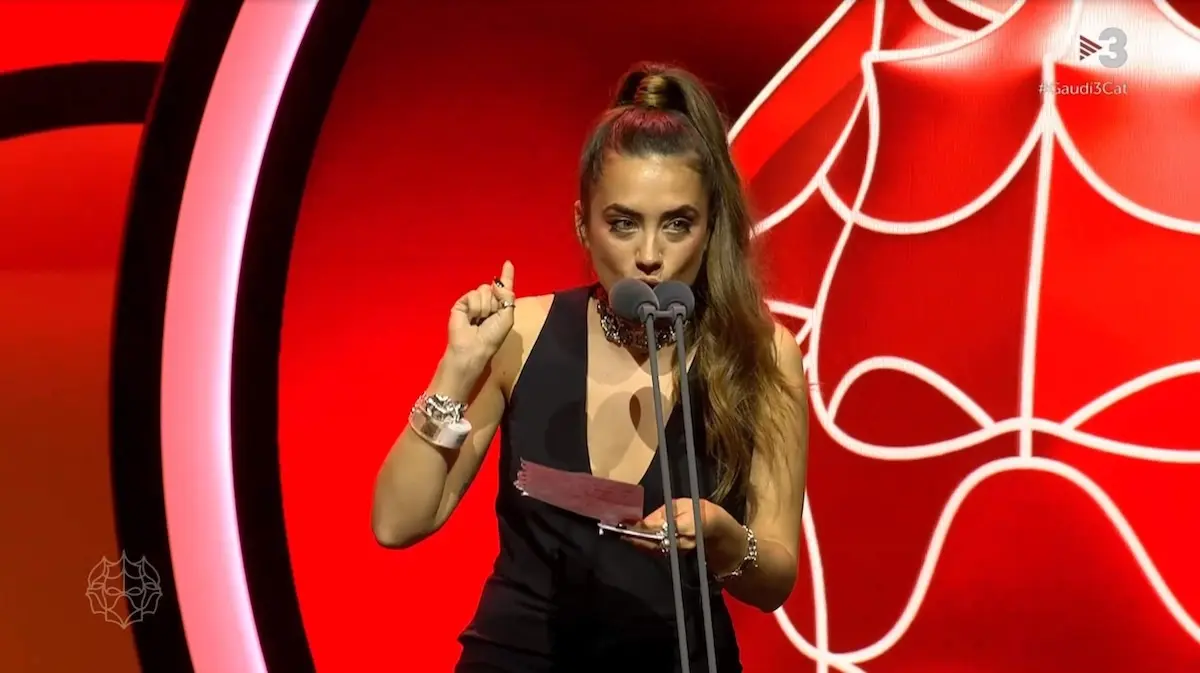 Gemma Blasco en los Premios Gaudí. / Imagen TV