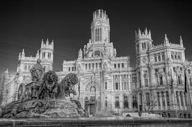 Sede del Ayuntamiento de Madrid, en la plaza de Cibeles.