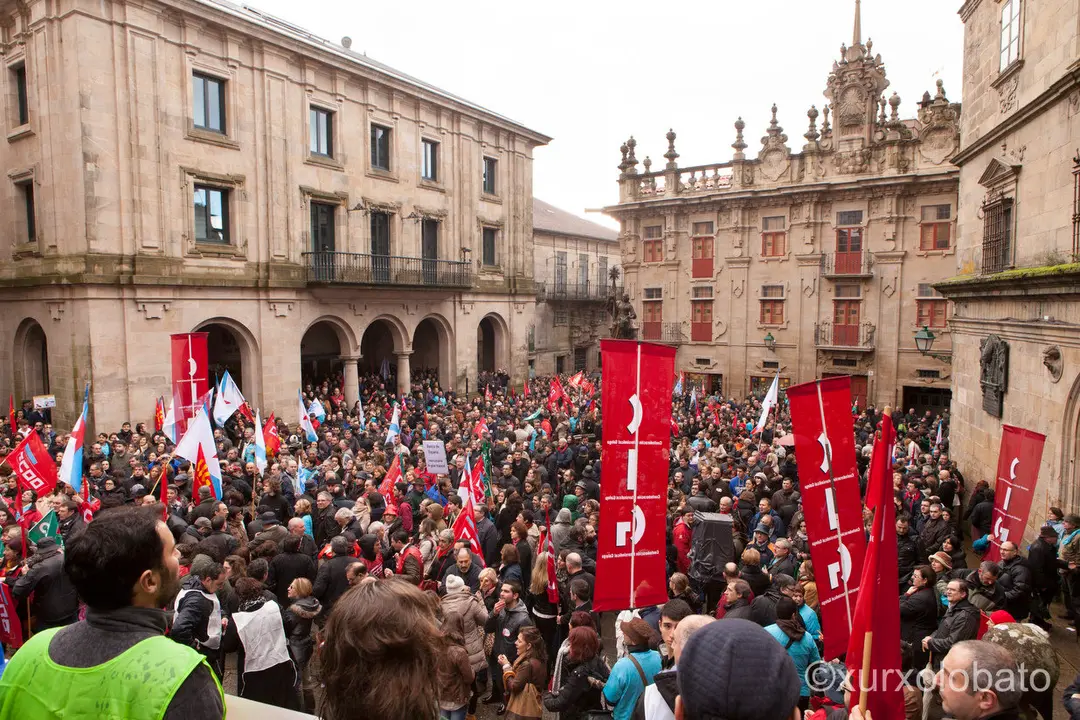 Manifestaci&oacute;n de trabajadores en Espa&ntilde;a / Xurxo Lobato