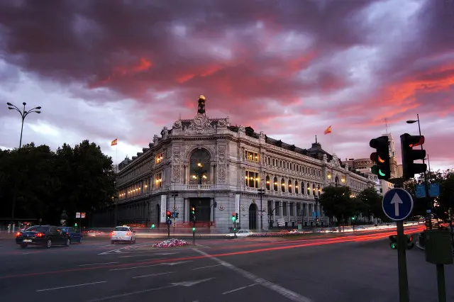 Sede del Banco de Espa&ntilde;a en la plaza de Cibeles, en Madrid.