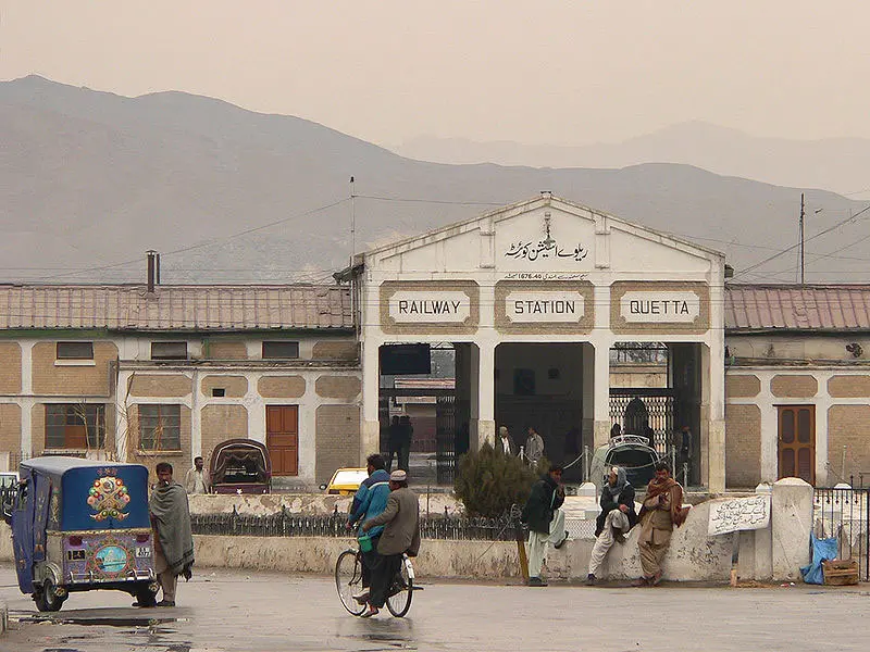 La estaci&oacute;n de tren de Quetta en Pakist&aacute;n.