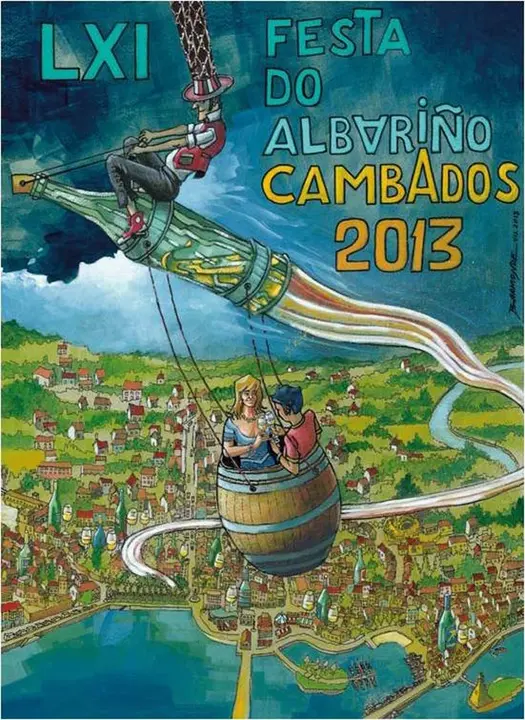 Eduardo Baamonde, autor del cartel anunciador de esta edici&oacute;n, explic&oacute; las caracter&iacute;sticas de un trabajo novedoso, que rompe con la l&iacute;nea tradicional con un dise&ntilde;o l&uacute;dico festivo, representando con rasgos de fantas&iacute;a los tres pilares del municipio: campo, patrimonio y mar.