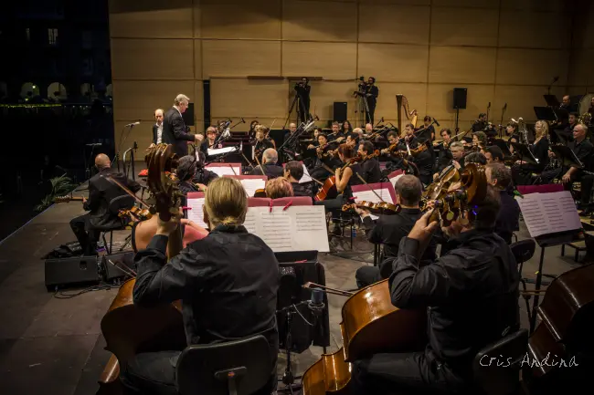 La Orquesta Sinf&oacute;nica de Galicia.