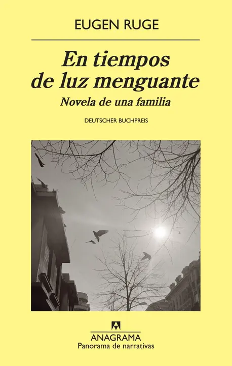 Portada de En tiempos de luz menguante.