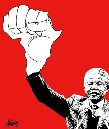 8  Dibujo de Karry Carri&oacute;n - Per&uacute; - Homenaje a Mandela