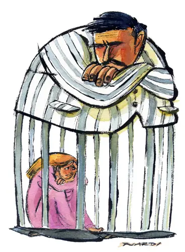 Dibujo de Marilena Nardi - Prisionera