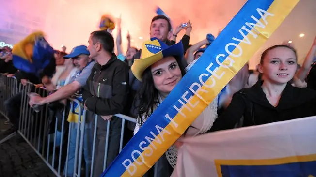 Aficionados bosnios.