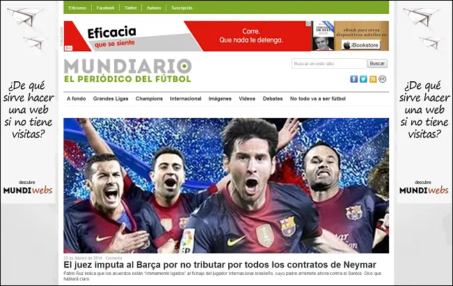 F&uacute;tbol Mundiario, la &uacute;ltima edici&oacute;n creada por MUNDIARIO.