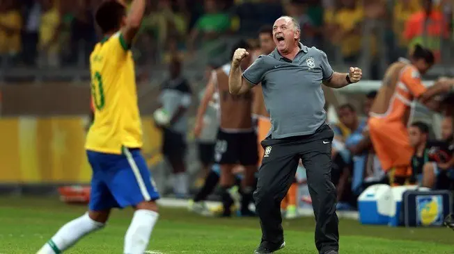 Scolari, seleccionador de Brasil.