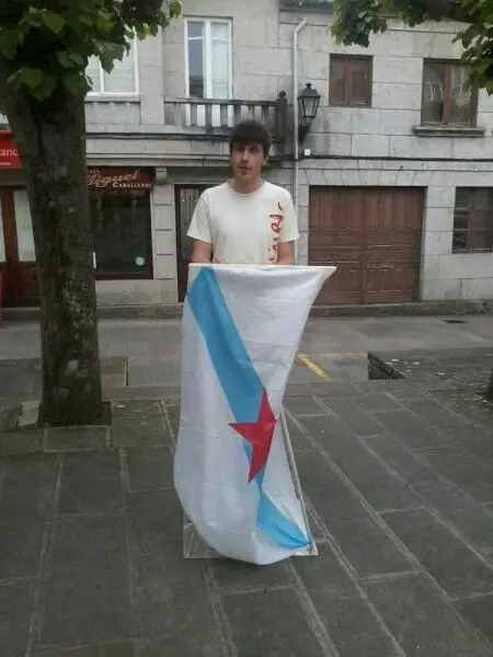Enrique Portela nun certame sobre o D&iacute;a das Letras Galegas.