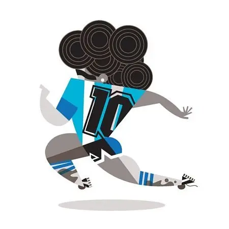 Maradona - Dibujo de Pablo Lobato - Argentina