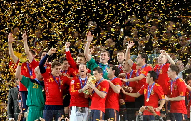 Selecci&oacute;n espa&ntilde;ola campeona del mundo.