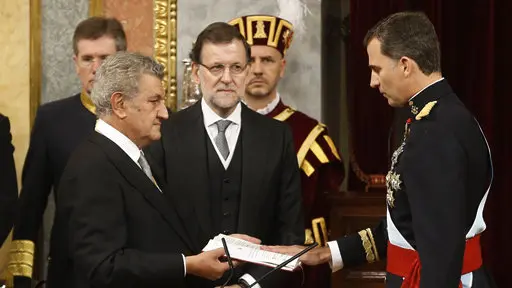 El acto de juramento de Felipe VI.