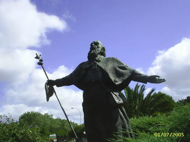 Monumento al peregrino, en Santiago de Compostela.