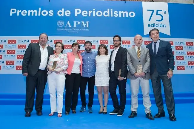 Yoldi, Mejor Periodista 2012; Victoria Prego, Premio de Honor; Carmen del Riego (APM); &Eacute;vole, Mejor Periodista 2013; Mar Cabra, Periodista Joven 2012; Carri&oacute;n, Periodista Joven 2013; Felipe Serrano, Periodista Especializado, e Ignacio Gonz&aacute;lez.