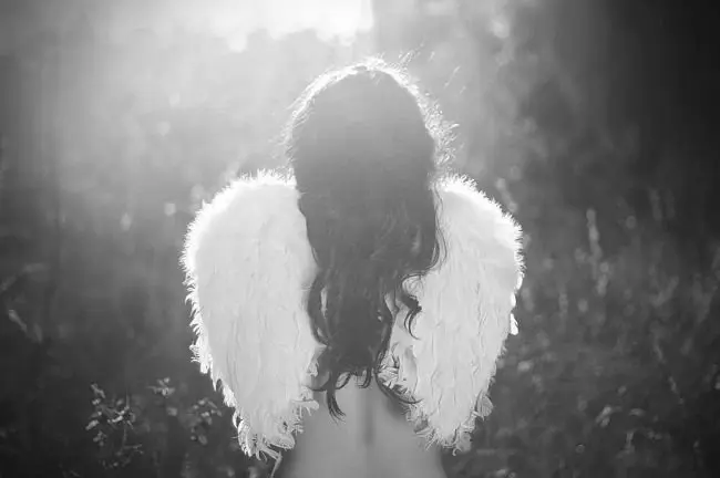 Alas sin abrir.