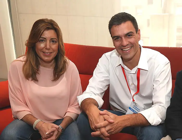 Susana D&iacute;az y Pedro S&aacute;nchez.