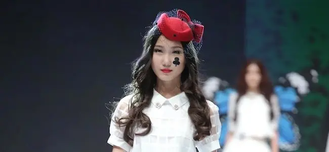 Modelo en la Semana de la Moda de China. /Sinhua
