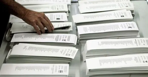 Papeletas electorales. / Twitter