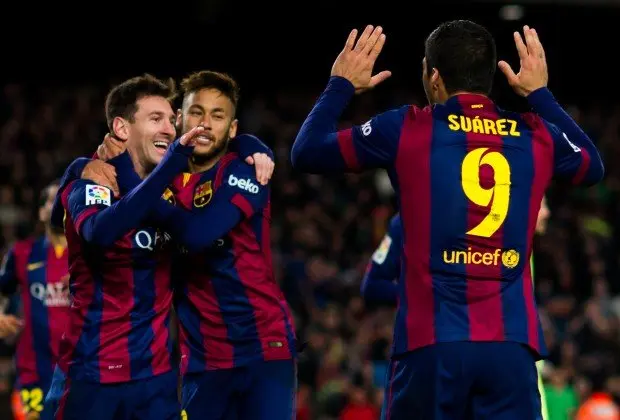 Messi, Neymar y Luis Su&aacute;rez.