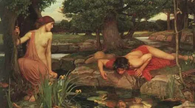 La Ninfa Ero y Narciso.