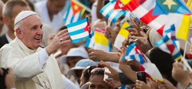 Viaje del papa a Cuba.