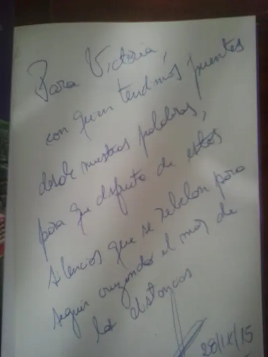 Letra de poeta.