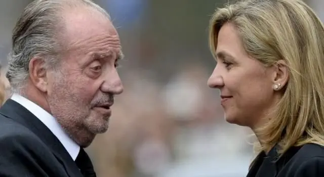Cristina de Borb&oacute;n y su padre, Don Juan Carlos.