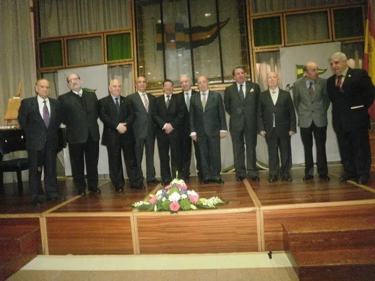 Homenajeados en el Sporting Club Casino.
