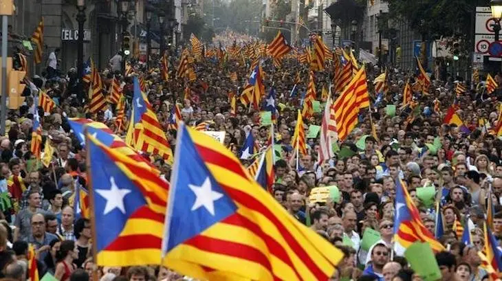 Marcha por la independencia catalana. / forumlibertas.com