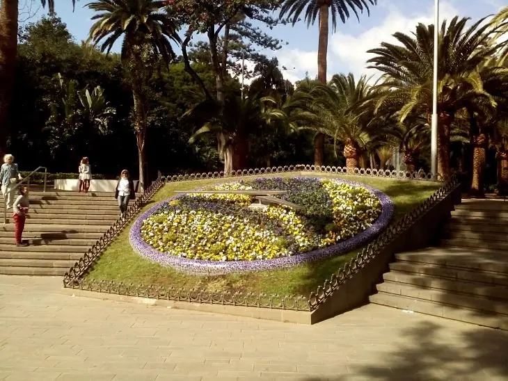 Reloj de flores, Parque Garc&iacute;a Sanabria, Santa Cruz de Tenerife. / Francisco Pu&ntilde;al