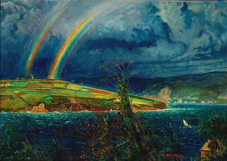 Tormenta sobre el promontorio,1951. Bello Piñeiro. / museobelasartescoruna.xunta.es