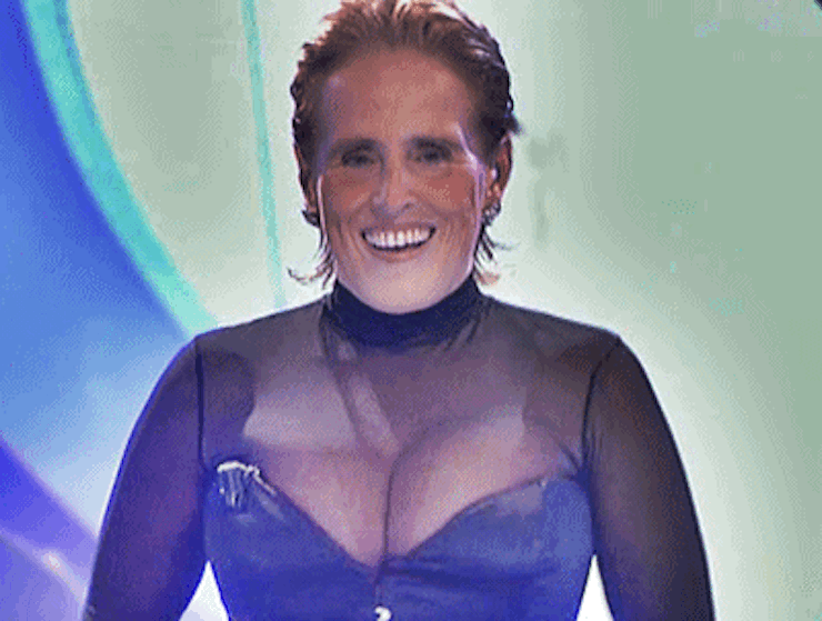Mercedes Milá presentando Gran Hermano.