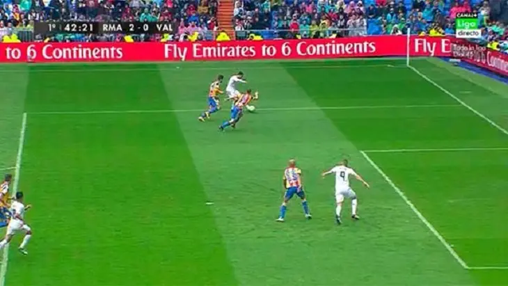 Gol de Benzema. / Twitter
