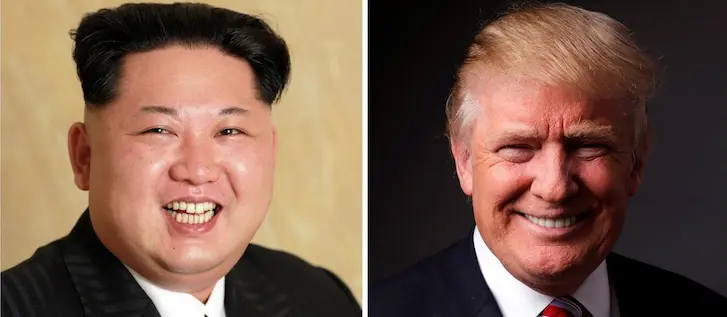 Kim Jong Un y Donald Trump. 