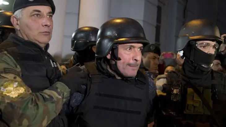 José López, ex secretario de Obra Pública de Argentina, en plena detención. / RRSS