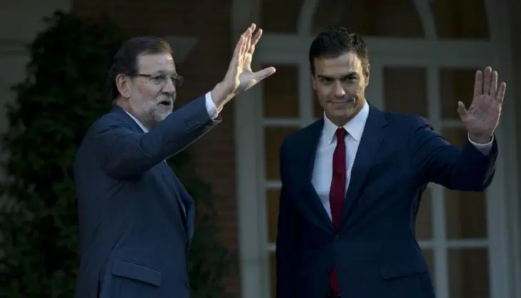 Mariano Rajoy y Pedro S&aacute;nchez. / d24ar.com