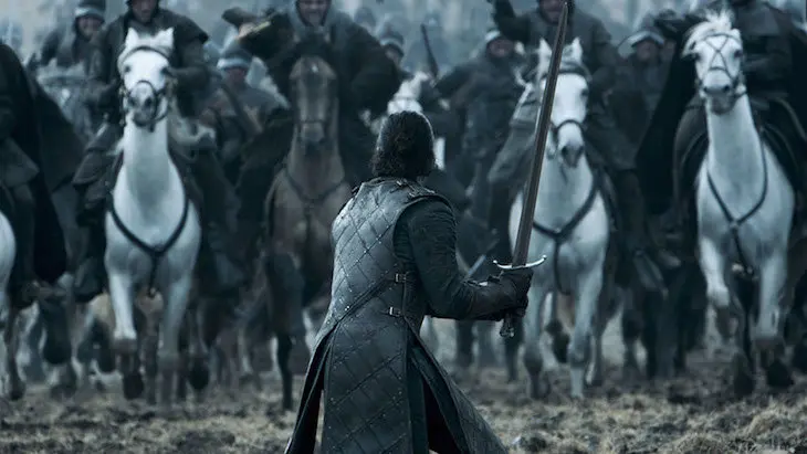 Escena de la batalla de los bastardos, de Game of Thrones. / hollywoodreporter.com