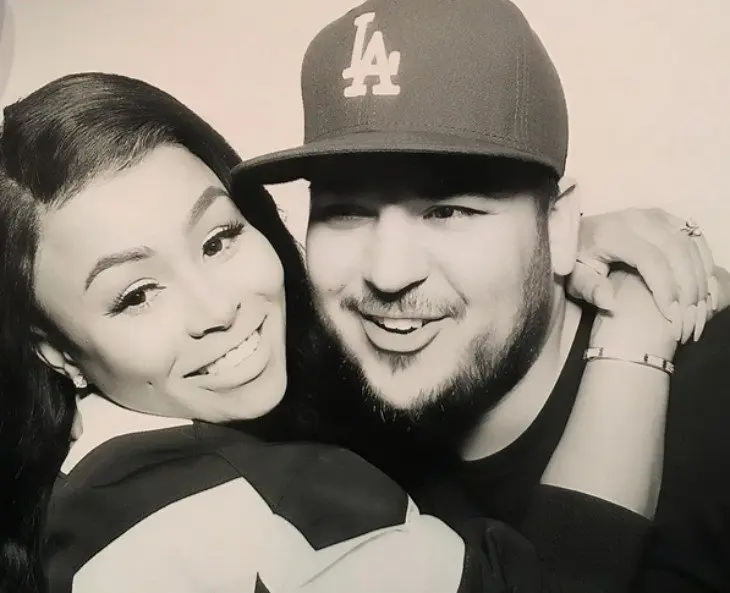 Rob Kardashian y Blac Chyna. / Instagram.