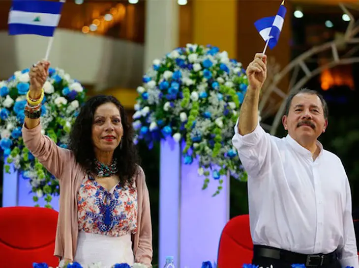 Rosario Murillo y Daniel Ortega. / RRSS
