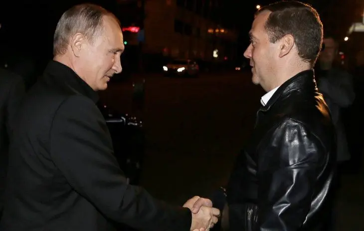 Vladimir Putin y Dmitri Medv&eacute;dev. / government.ru