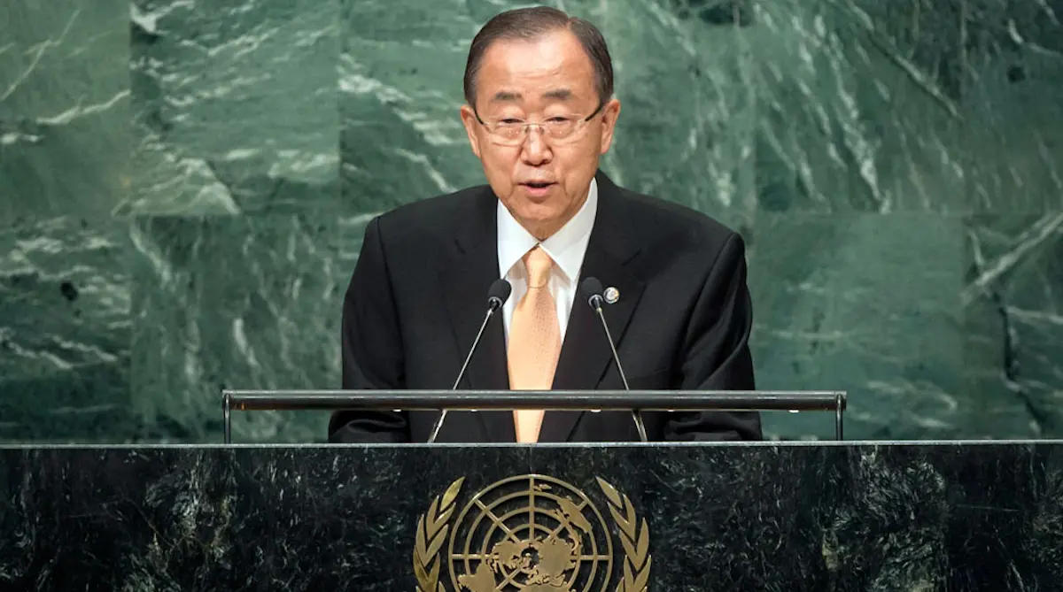 Ban Ki-moon, en su &uacute;ltima participaci&oacute;n en un segmento de alto nivel de la Asamblea General. / ONU_Cia Pak
