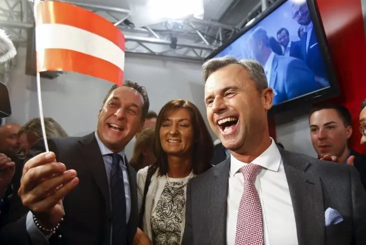 Heinz-Christian Strache y Norbert Hofer, candidato del FP&Ouml; austriaco. / wikipedia.org