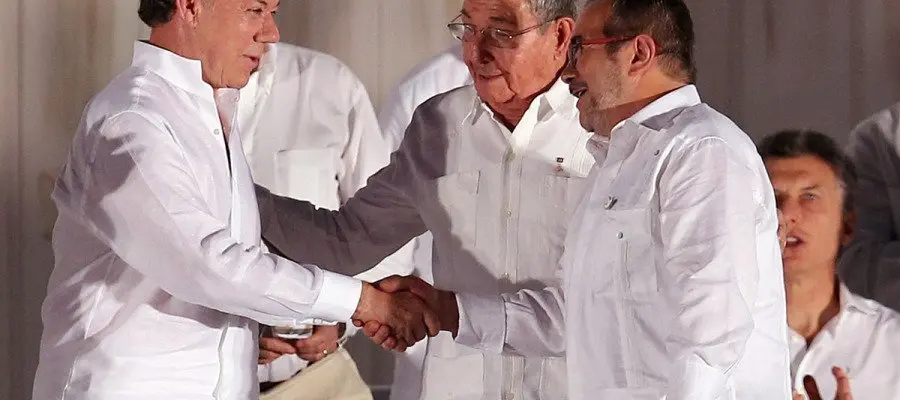 Firma de la paz en Colombia.