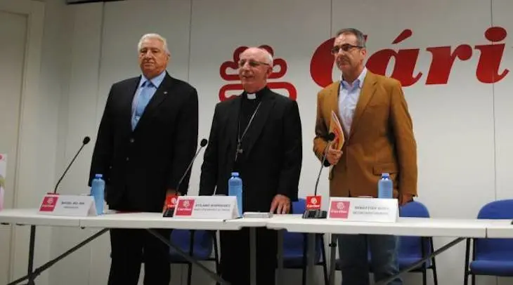 Representantes de la fundación Caritas. / aciprensa.com
